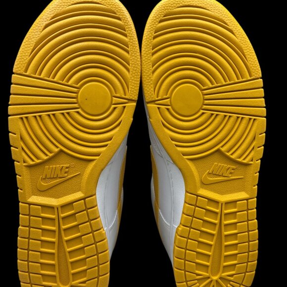 NIKE Dunk Low Retro 'White University Gold' Sneakers Size 10.5 - Picture 5 of 9